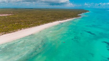 Matemwe kıyı şeridinin havadan görünüşü, Zanzibar