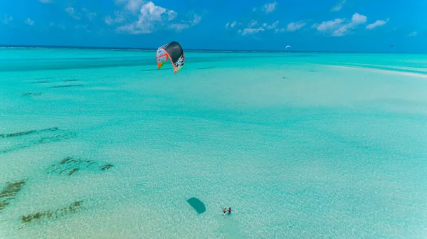 Kite Surf Jambiani Zanzibar — Foto Stock