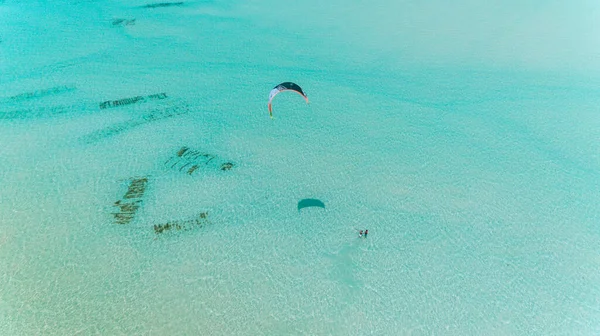 Kite Surfing Jambiani Zanzibar — Stock Photo, Image