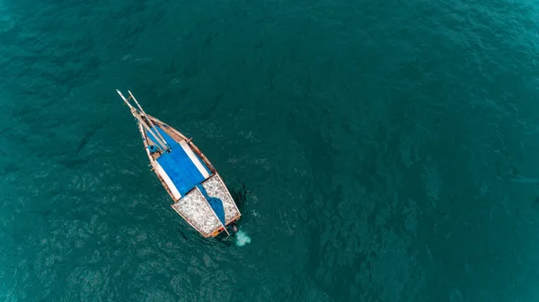 Dhow Rybaków Kamiennym Miasteczku Zanzibar — Zdjęcie stockowe