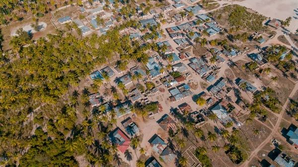 Вид Воздуха Местную Деревню Занзибар Районе Мчангани — стоковое фото