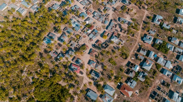 Вид Воздуха Местную Деревню Занзибар Районе Мчангани — стоковое фото