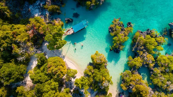 Luchtfoto Van Het Pamunda Eiland Zanzibar — Stockfoto