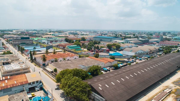 Vista Aérea Zona Industrial Dar Salaam — Foto de Stock