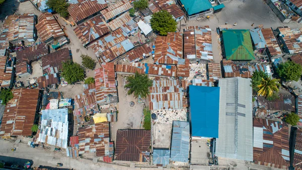 Vista Aérea Assentamento Local Dar Salaam — Fotografia de Stock