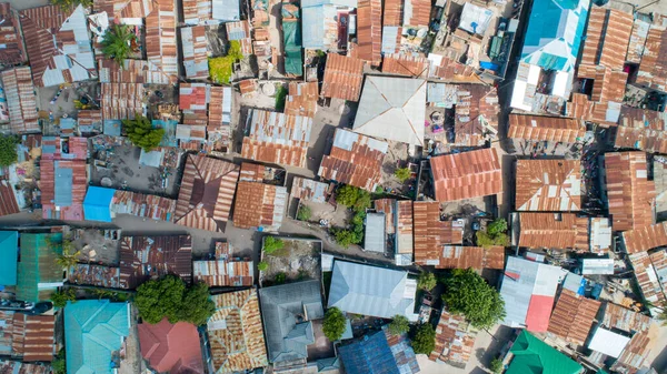 Vista Aérea Assentamento Local Dar Salaam — Fotografia de Stock