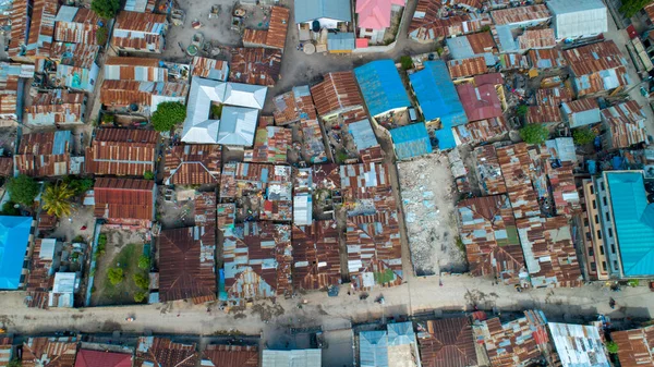 Vista Aérea Assentamento Local Dar Salaam — Fotografia de Stock