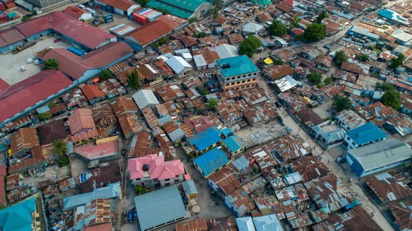 Vista Aérea Assentamento Local Dar Salaam — Fotografia de Stock