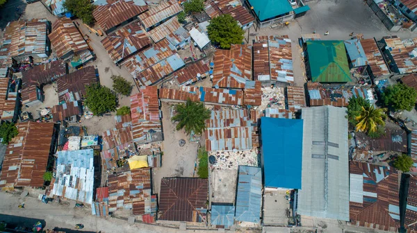 Légi Felvétel Helyi Településről Dar Salaam — Stock Fotó