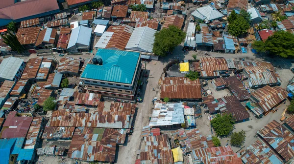 Vista Aérea Assentamento Local Dar Salaam — Fotografia de Stock