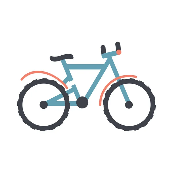 Mountain Bike Ikon Vektor Illusztráció Elszigetelt Fehér — Stock Vector