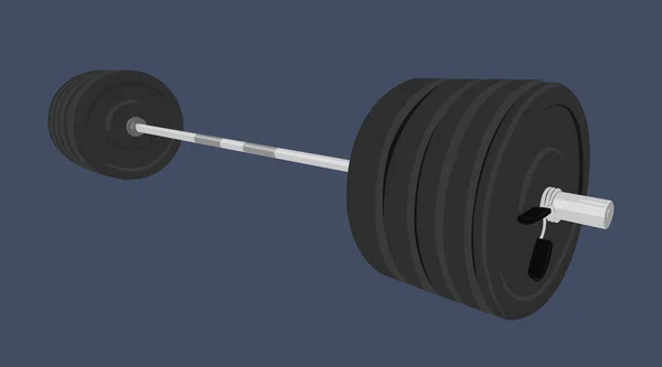 Vetor Isolado Ilustração Barbell — Vetor de Stock