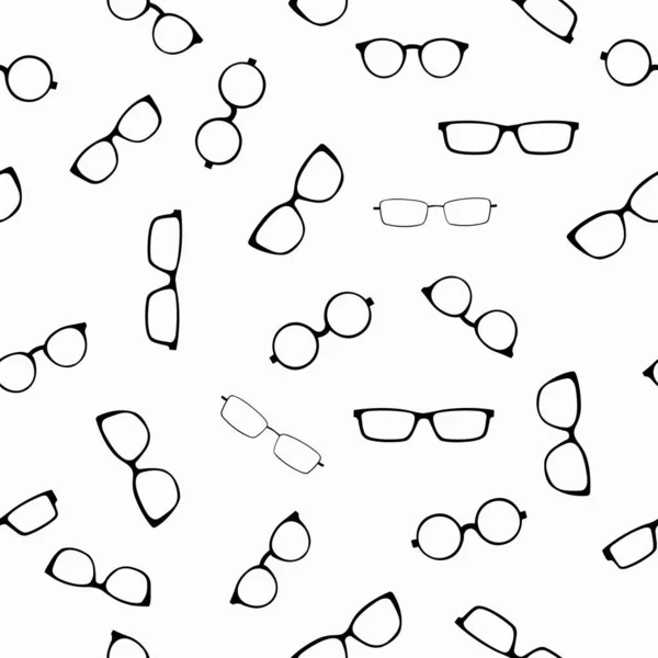 ベクターのシームレスなパターンの背景や壁紙 メガネのテーマ — ストックベクタ