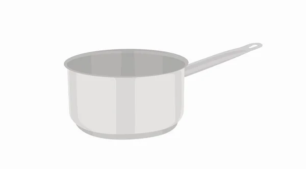 Vector Isolated Illustration Saucepan — Stock Vector