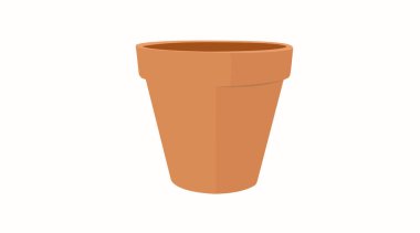 Bir Çiçek Saksının İzole Edilmiş Vektör ResmiComment