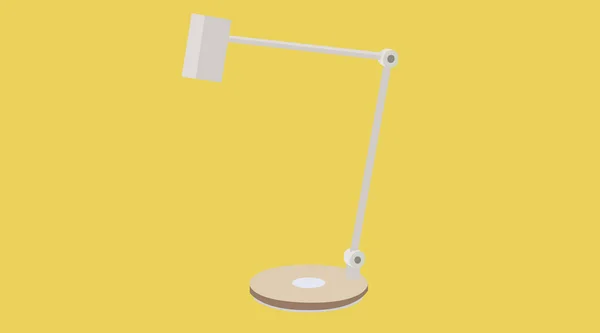 Wektor Izolowana Ilustracja Lampy Biurkowej — Wektor stockowy