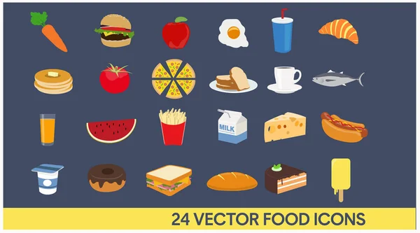 Vector 일러스트 Icons 패스트푸드 — 스톡 벡터