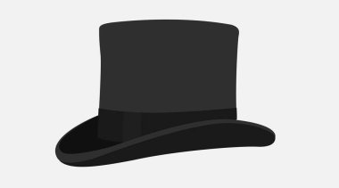 Bir Silindir Şapkanın İzole Edilmiş Vektörü