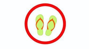 Bir Parmak Terliği Uyarı İşaretinin İzole Edilmiş Vektör ResmiComment