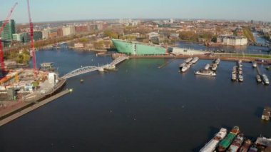 Amsterdam Dar Kanalları 'nın hava görüntüsü