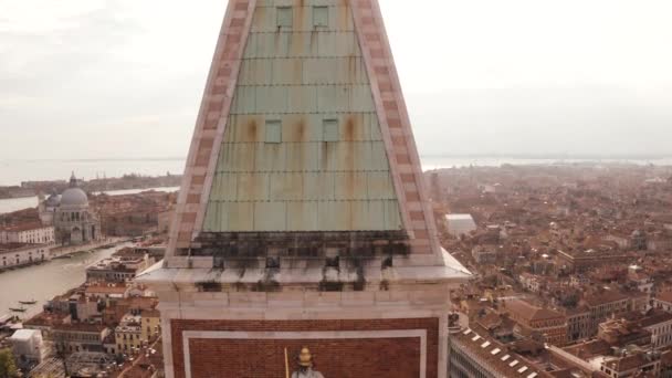 Aerial view of san marco square — Stock Video