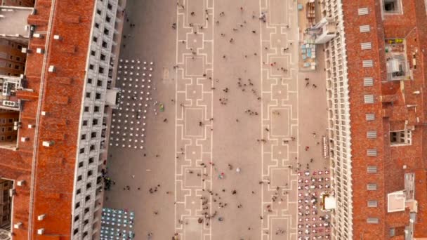 Vista aérea de la plaza de San Marco — Vídeos de Stock