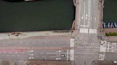 İsveç 'teki Malmö şehrinin hava manzarası