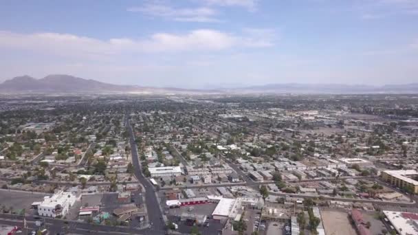 有城市天际线的维加斯空中全景 — 图库视频影像