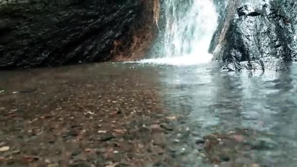 Wasserfall Mitten Den Bergen Kanarische Inseln — Stockvideo