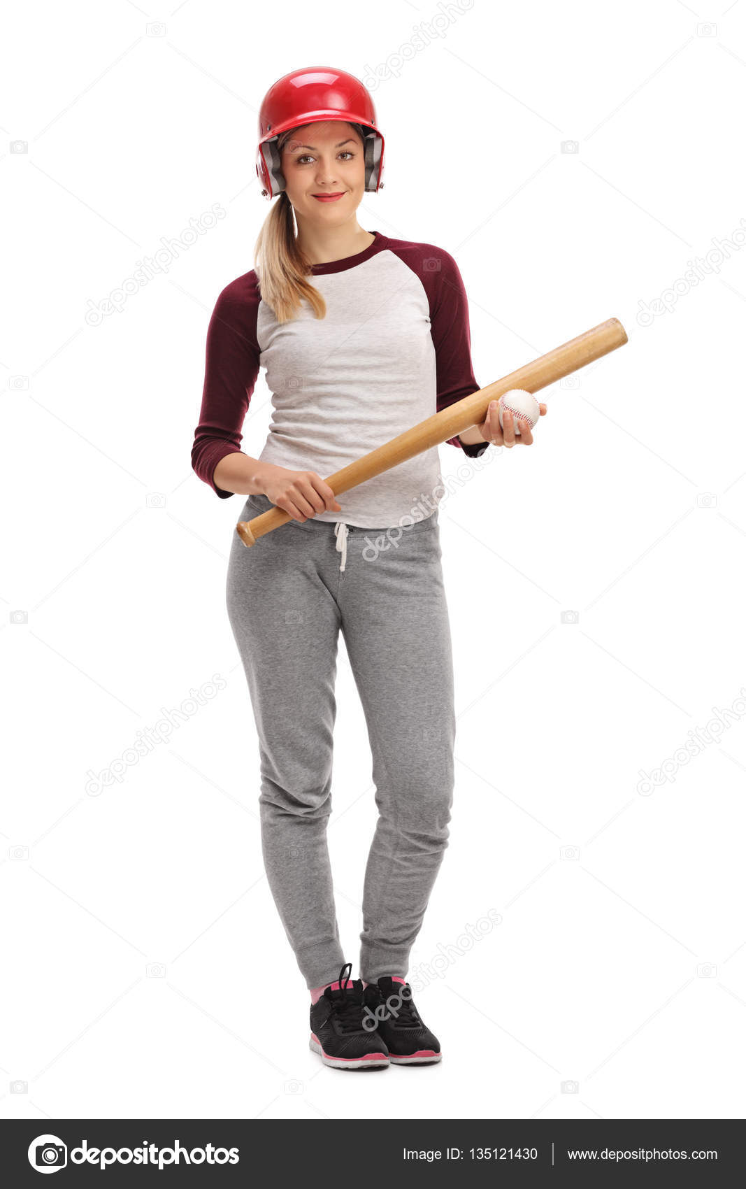 Female baseball player — Stock Photo © ljsphotography 135121430