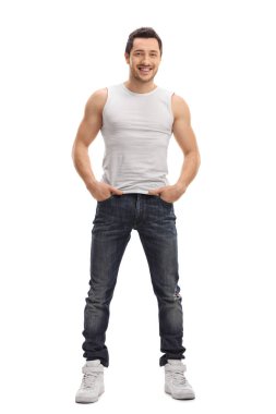 genç adam poz