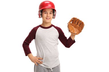 beysbol eldiveni ve kask çocuk