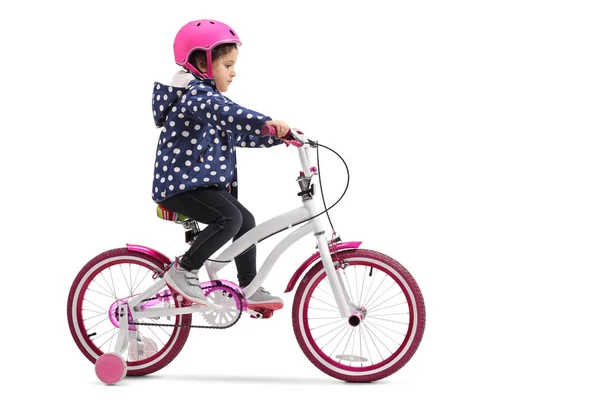 自転車に乗るかわいい女の子 — ストック写真