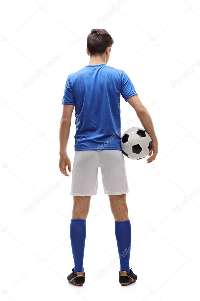 teenage football player