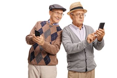 Kıdemli seyir arkadaşı telefon telefon ile