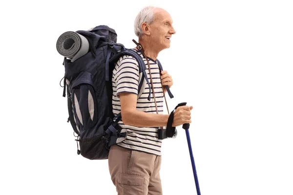 Caminante mayor aislado — Foto de Stock