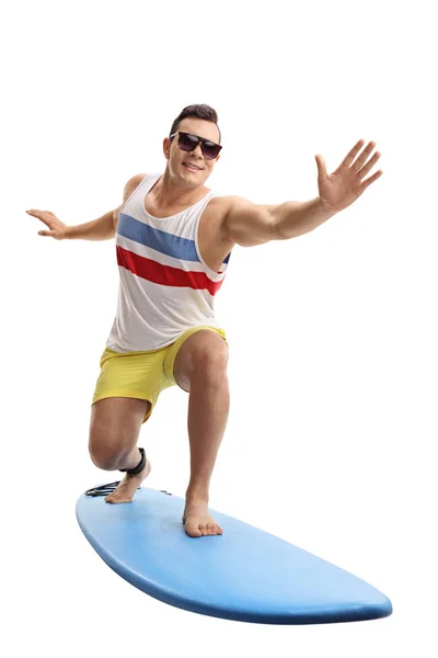 Young man surfing — Stock Photo, Image