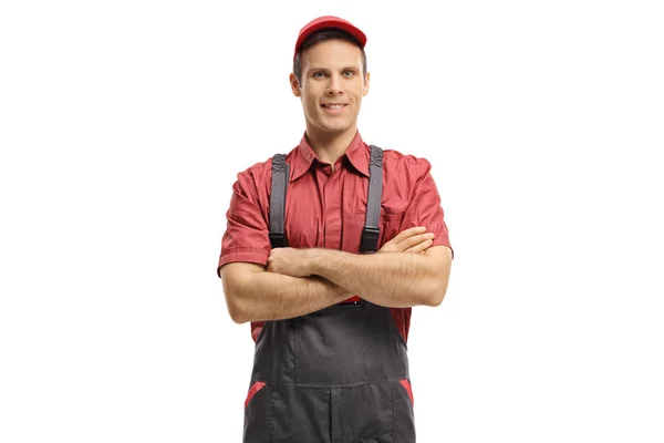 Repairman with his arms crossed — Stock Photo, Image