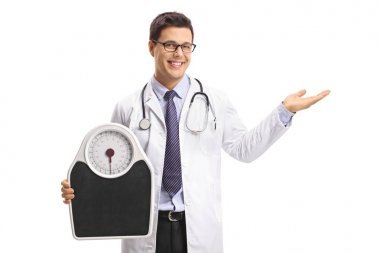 Doktor bir hoş geldiniz el hareketi yapma