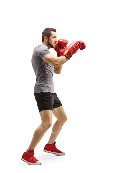 Männertrainingsbox — Stockfoto