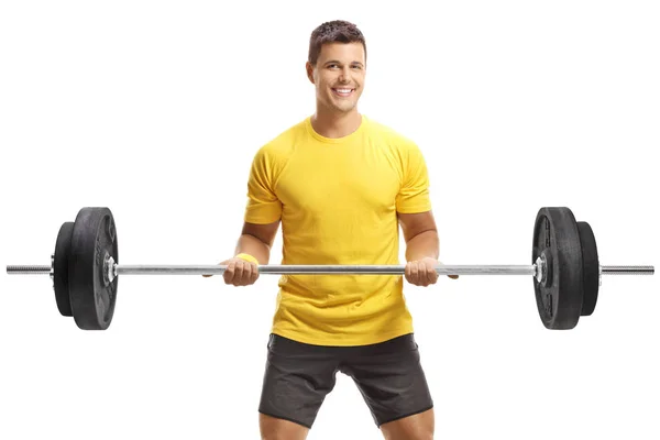 Man exercising weightlifting — 스톡 사진