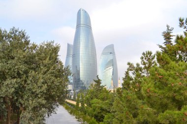 Highland park görünümünden alev kuleleri