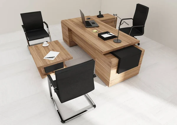 VIP office furniture 3D rendering — Stock Photo, Image