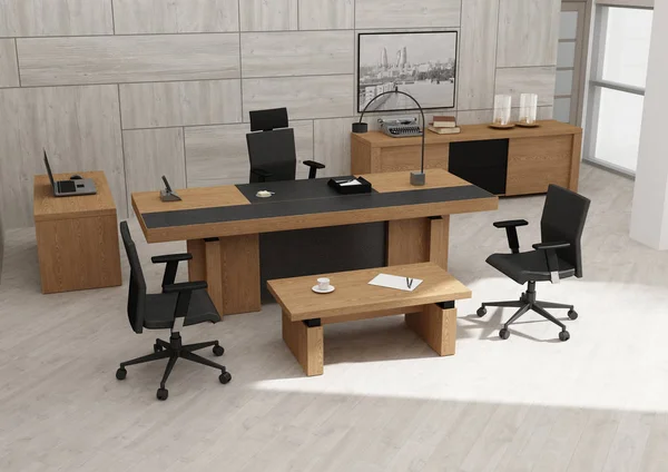 VIP office furniture 3D rendering Stock Image