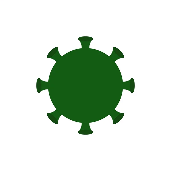 Icône Coronavirus Sur Fond Blanc — Image vectorielle
