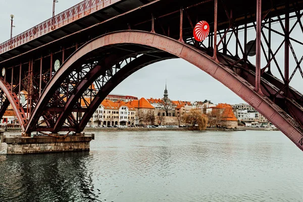 Alte Brücke Oder Hauptbrücke Über Die Drau Der Stadt Maribor — Stockfoto