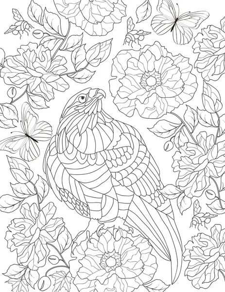 Download Digital Coloring Book For Adults Coloring Book With Cute Animals Birds And Flowers Coloring Pages Printable 8 5 X 11 Jpg Hand Drawing Images Stock Images Page Everypixel