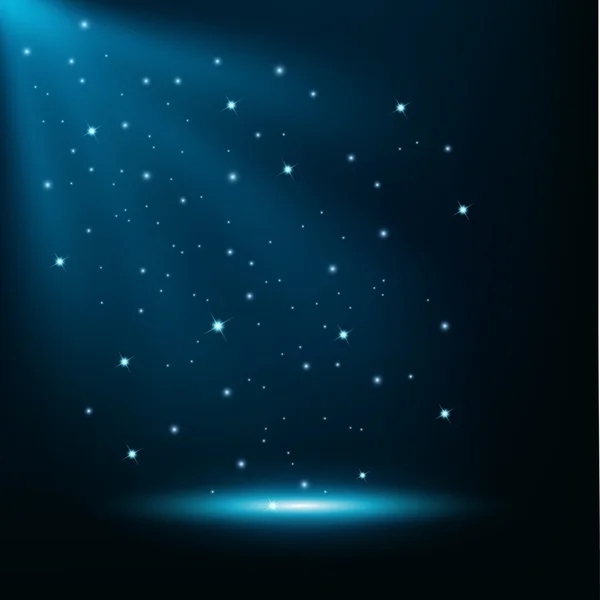 Lumières bleues fond brillant — Image vectorielle