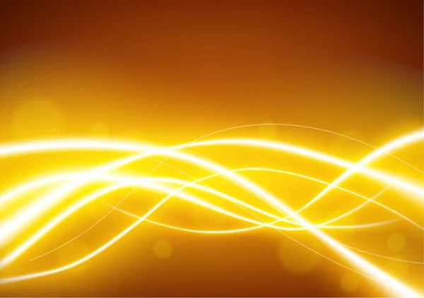 Futuristiska ljus guld linje glödande bakgrund — Stock vektor