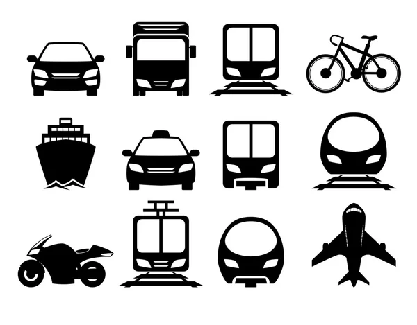 Ensemble d'icônes Véhicule et Transport — Image vectorielle